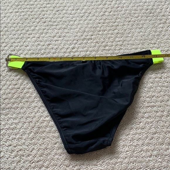 NEW La Vie En Rose black/green bikini bottom Med - Picture 5 of 6
